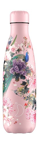 Chilly's Bottle 500ml Peacock Peonies